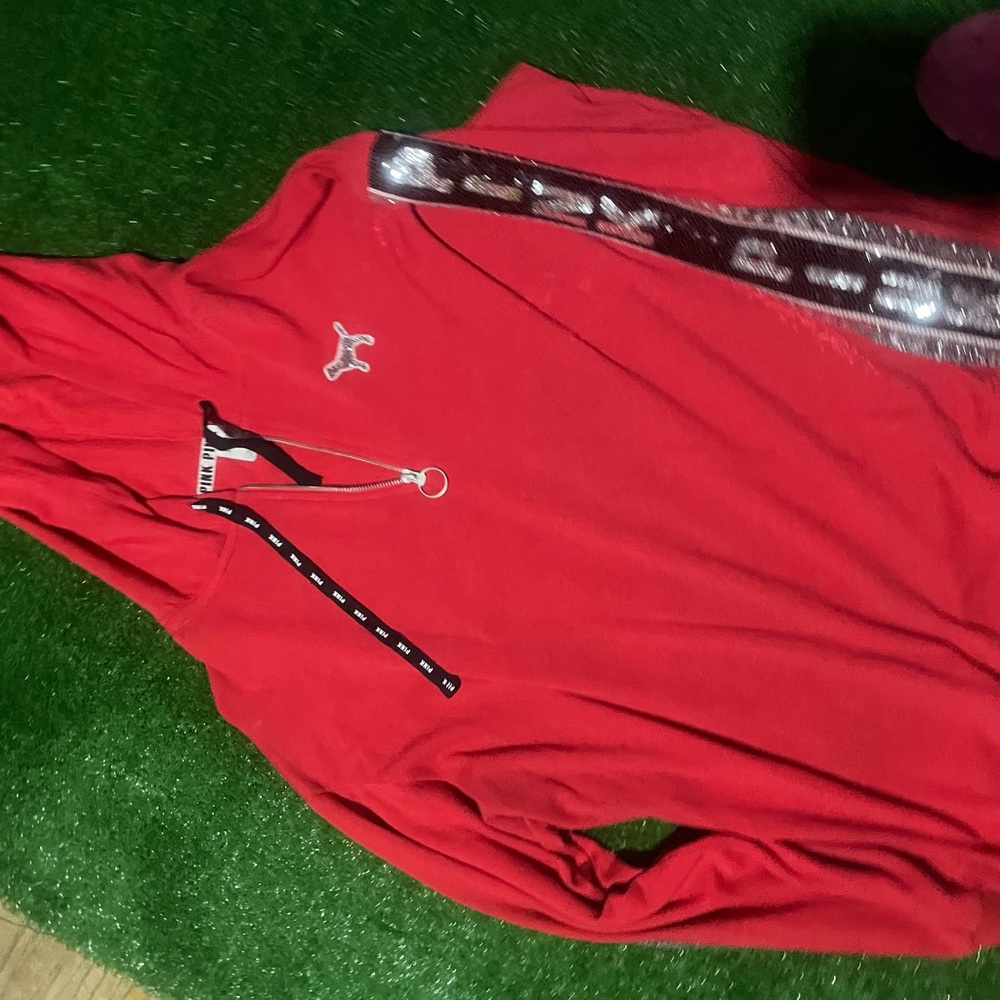 Pink bling  hoodie